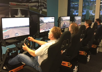 Rennsitze: Rennen fahren am Simulator
